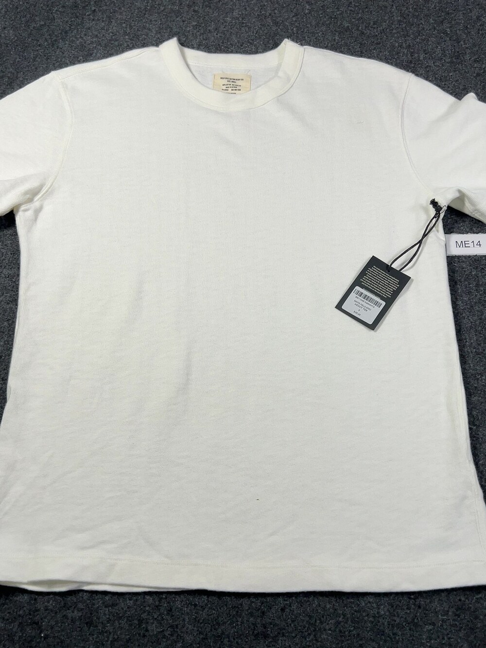 Buck Mason White Field-Spec Cotton Heavy Tee Mens Sz Small NWI Msrp55 [ME14]